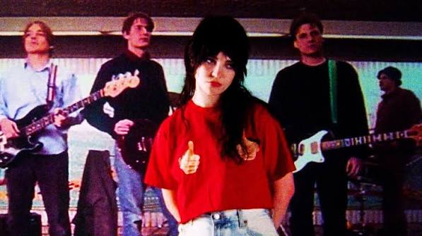 A screenshot from the music video for "Harness Your Hopes".